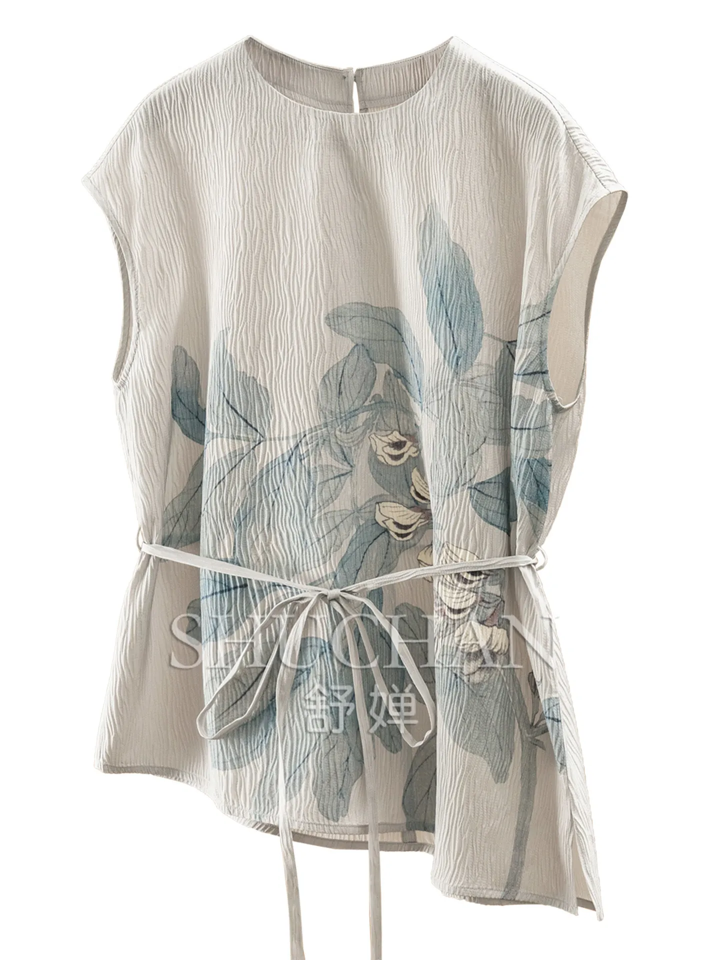 Blouse Broad Bean Flower Lace-up Silk Crown Music Crepe Positioning Printing Bag Rotator Sleeve Shirt 55M3
Blouse Broad Bean Flower Lace-up Silk Crown Music Crepe Positioning Printing Bag Rotator Sleeve Shirt 55M3