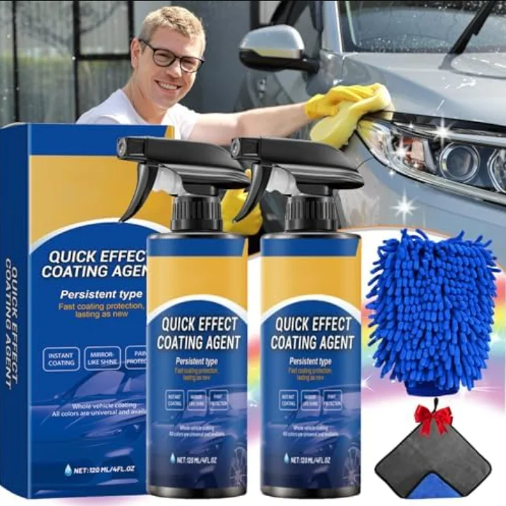 Clean Car Surface Quick-acting Multi-function Renewer Spray 120ml Efficiently Car Coating Spray Wash-free Spray Coating Agent
Clean Car Surface Quick-acting Multi-function Renewer Spray 120ml Efficiently Car Coating Spray Wash-free Spray Coating Agent