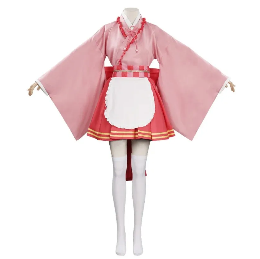 Cosplay Anime Costume Tsuyuri Maid Pink Big Bow Dress Costume Halloween Adult Women's Fantasy Carnival Suit
Cosplay Anime Costume Tsuyuri Maid Pink Big Bow Dress Costume Halloween Adult Women's Fantasy Carnival Suit