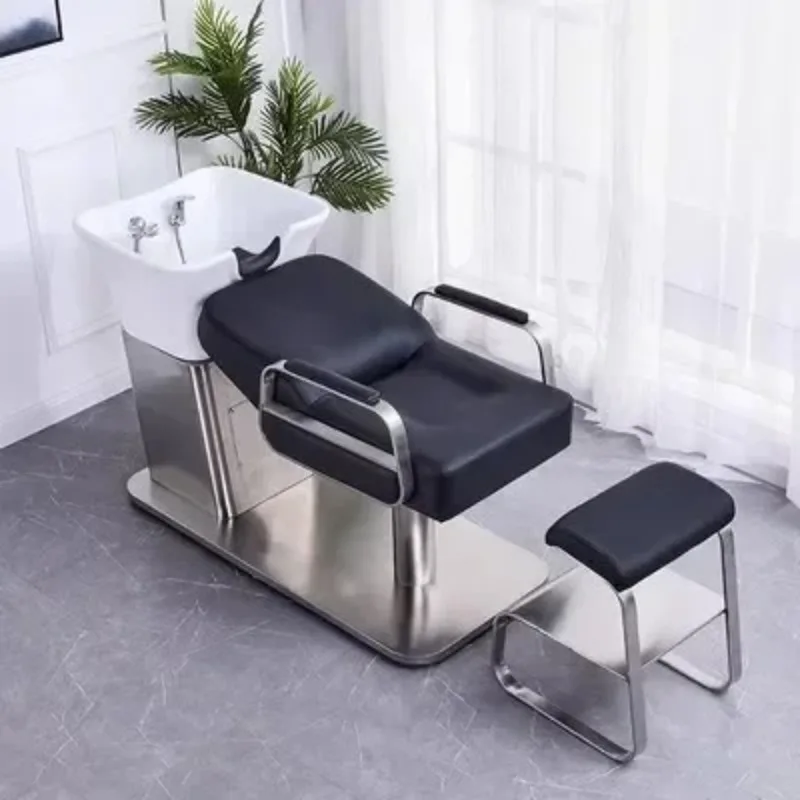 Men's Shaving Chair Northern Europe Hair Spa Washing Bed Porcelain Hairdressing Washbasin Stretcher Professional Sillas Massage
Men's Shaving Chair Northern Europe Hair Spa Washing Bed Porcelain Hairdressing Washbasin Stretcher Professional Sillas Massage