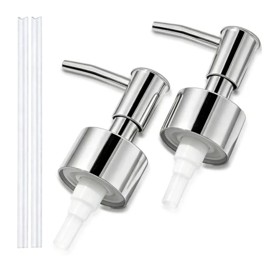 2-Pack Soap Dispenser Pumps Replacement, Universal Lotion and Soap Pump Heads for Standard 28/400 Bottle Neck, Finish Fits 26mm
2-Pack Soap Dispenser Pumps Replacement, Universal Lotion and Soap Pump Heads for Standard 28/400 Bottle Neck, Finish Fits 26mm