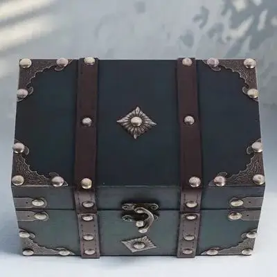 Vintage Wooden Treasure Box Retro Hasp Lock Storage Case for Jewelry Trinkets Home Decor Small Treasure Chest Wooden Jewelry Box
Vintage Wooden Treasure Box Retro Hasp Lock Storage Case for Jewelry Trinkets Home Decor Small Treasure Chest Wooden Jewelry Box