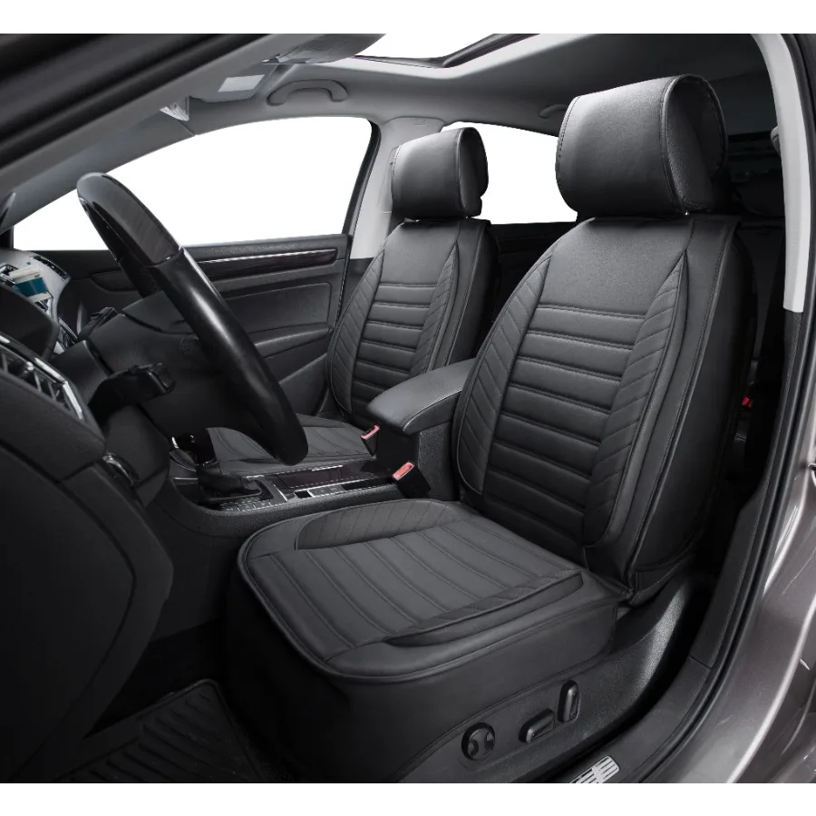 2PC Luxury Leather Seat Cover - Black - Universal Fit - 22WMD05
2PC Luxury Leather Seat Cover - Black - Universal Fit - 22WMD05
