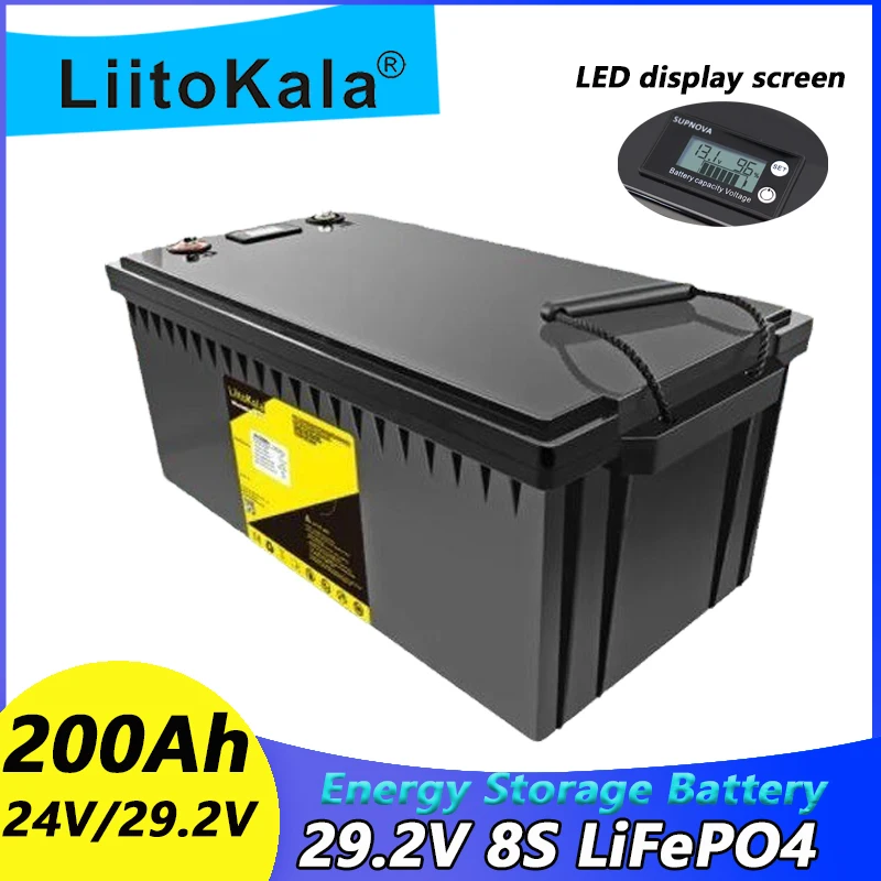 LiitoKala 24V 120Ah 150Ah 100Ah 200Ah Lifepo4 Battery for 8S 25.6V 60Ah 80Ah RV Campers Golf Cart Off-Road Off-grid Solar Wind 
LiitoKala 24V 120Ah 150Ah 100Ah 200Ah Lifepo4 Battery for 8S 25.6V 60Ah 80Ah RV Campers Golf Cart Off-Road Off-grid Solar Wind
