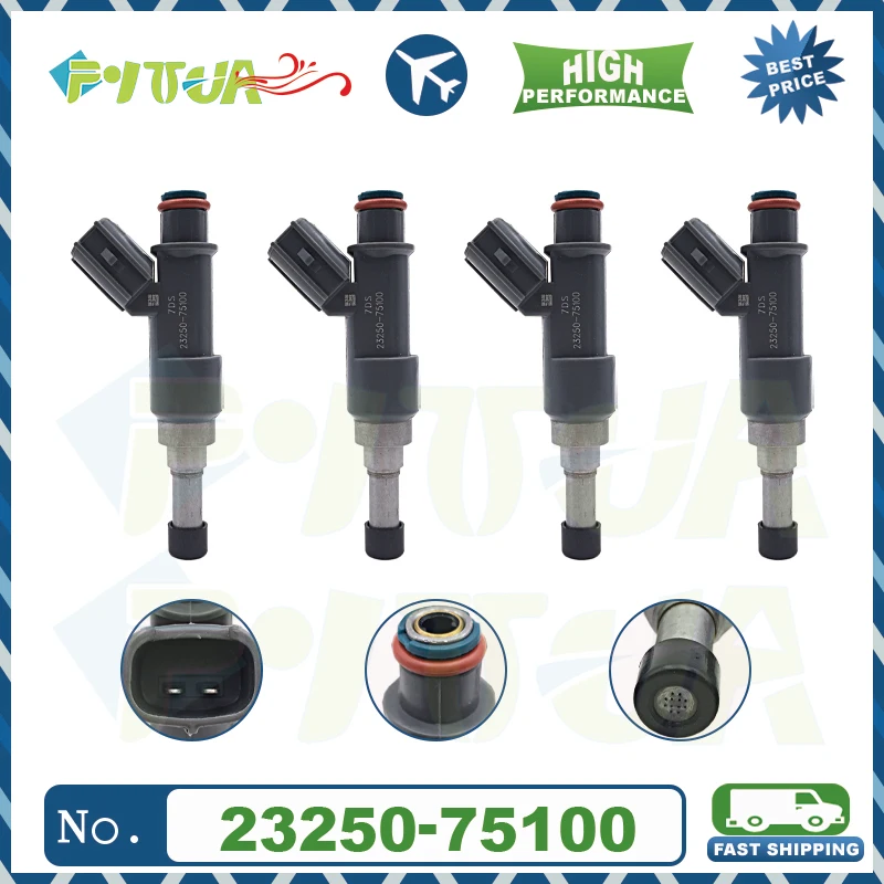 4pcs Fuel injector 23250-75100 23209-09045 23250-79155 for Toyota- 10-12 4Runner 05-14 Tacoma- 2.7L L4
4pcs Fuel injector 23250-75100 23209-09045 23250-79155 for Toyota- 10-12 4Runner 05-14 Tacoma- 2.7L L4