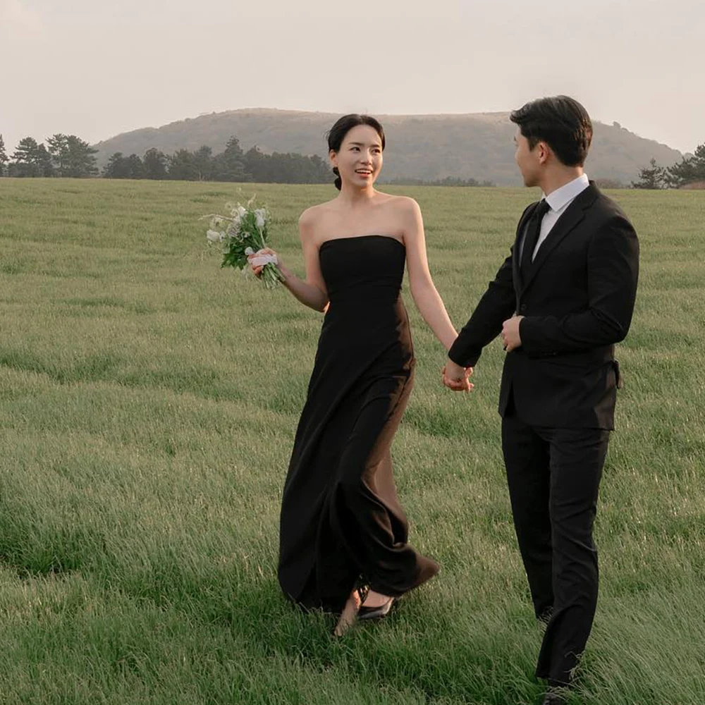 GIOIO Strapless Korea Garden Evening Dresses Black Sleeveless Formal 프롬드레스 Floor Length Elegant Prom Gowns Party Women Bride
GIOIO Strapless Korea Garden Evening Dresses Black Sleeveless Formal 프롬드레스 Floor Length Elegant Prom Gowns Party Women Bride