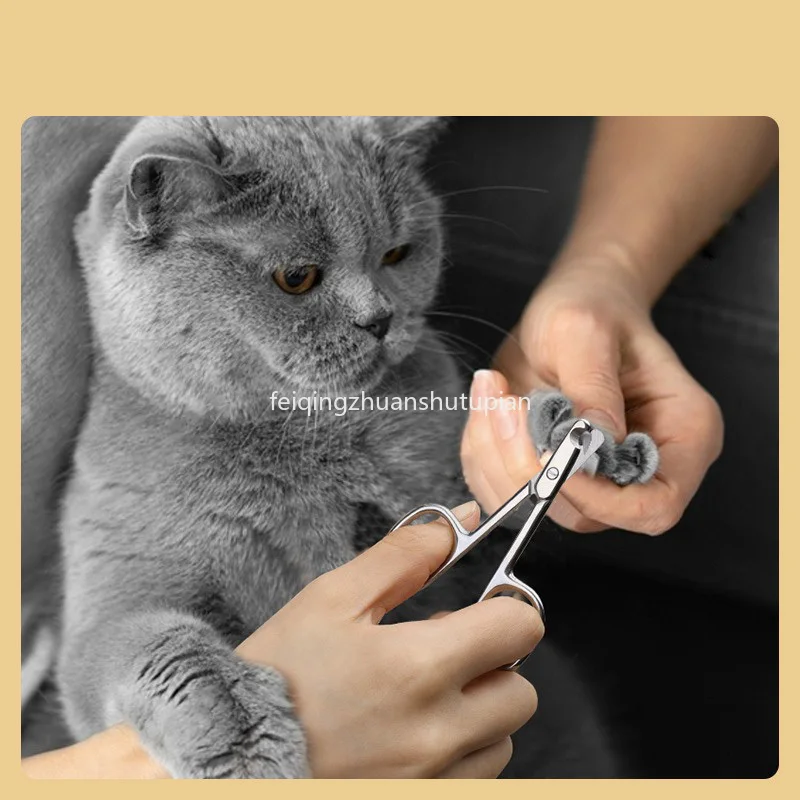 Thin Metal Portable Cat Nail Clippers Smooth Handle Dainty Comfortable Nail Clippers Half-Moon-Shaped Blade for Cat Supplies
Thin Metal Portable Cat Nail Clippers Smooth Handle Dainty Comfortable Nail Clippers Half-Moon-Shaped Blade for Cat Supplies