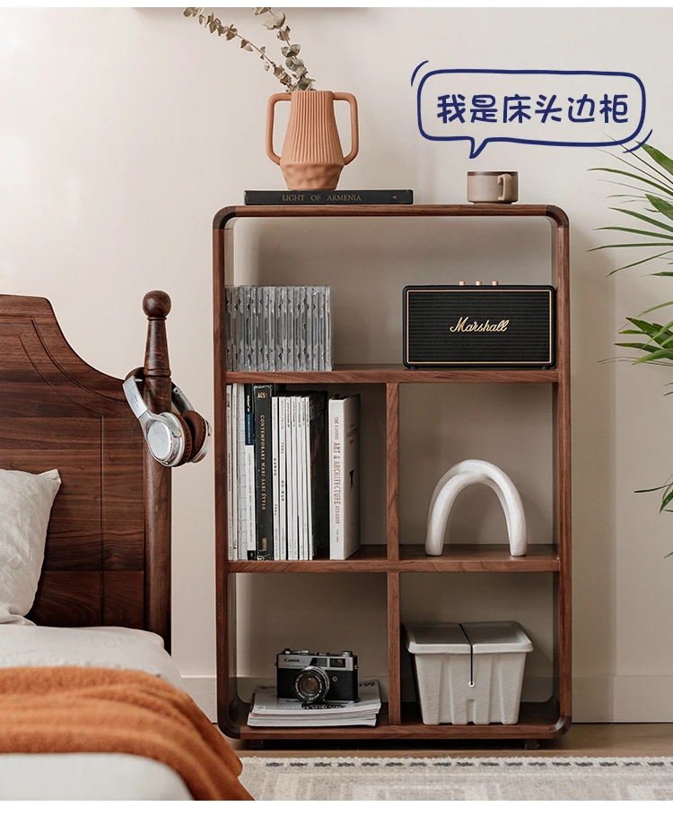 Black walnut solid wood bookcase, locker, shelf, sofa side cabinet, side cabinet, small bookshelf.
Black walnut solid wood bookcase, locker, shelf, sofa side cabinet, side cabinet, small bookshelf.