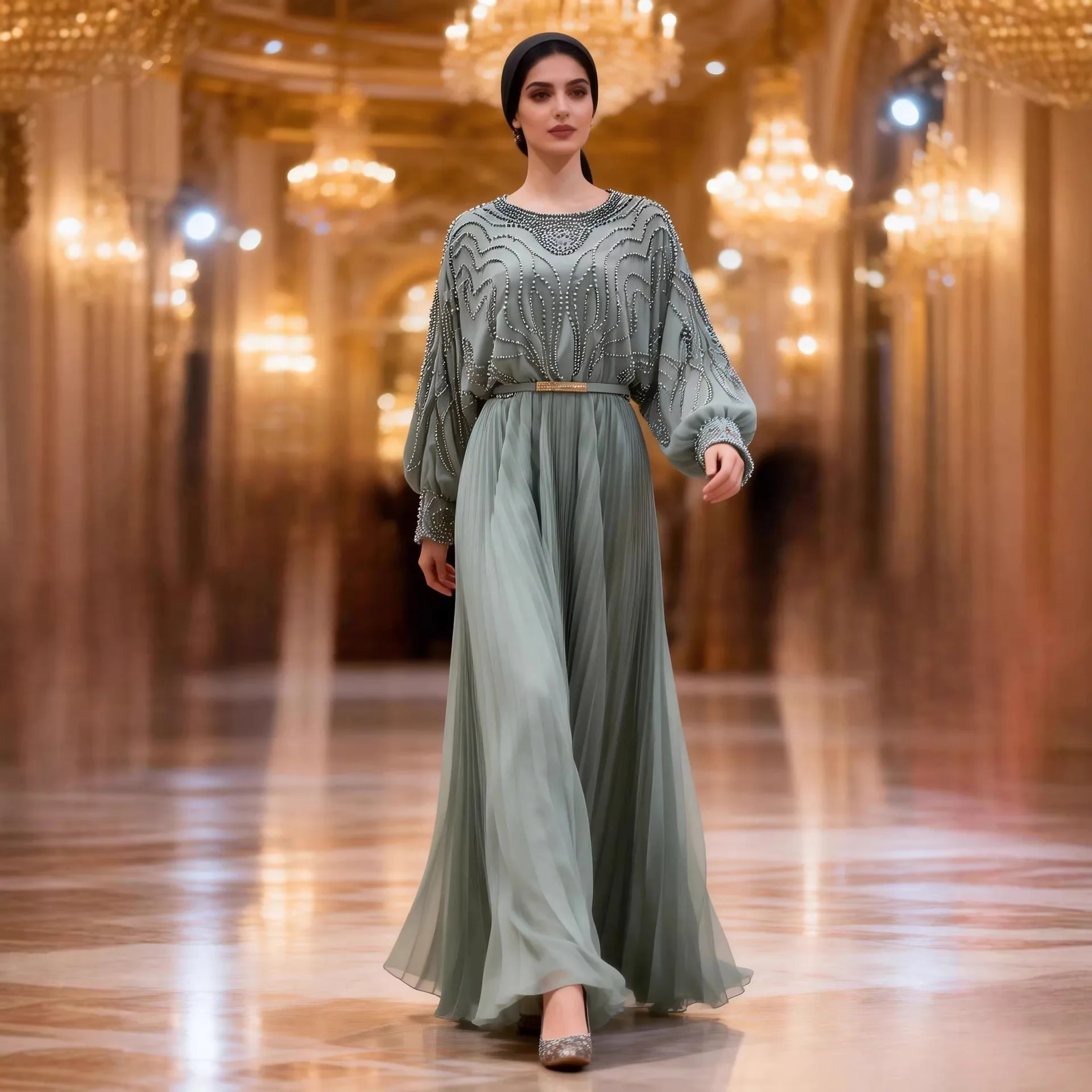 Elegant Women's Evening Dress Light Luxury Elegant Waist Dress Long Sleeves Woman
Elegant Women's Evening Dress Light Luxury Elegant Waist Dress Long Sleeves Woman