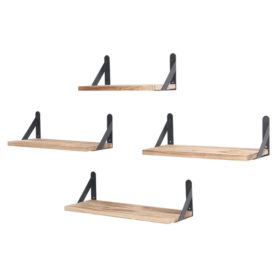 4 Pack Wood Floating Shelves Wall Mounted Shelves for Bathroom Bedroom Living Room and Kitchen Brown 16.5*6.1in
4 Pack Wood Floating Shelves Wall Mounted Shelves for Bathroom Bedroom Living Room and Kitchen Brown 16.5*6.1in