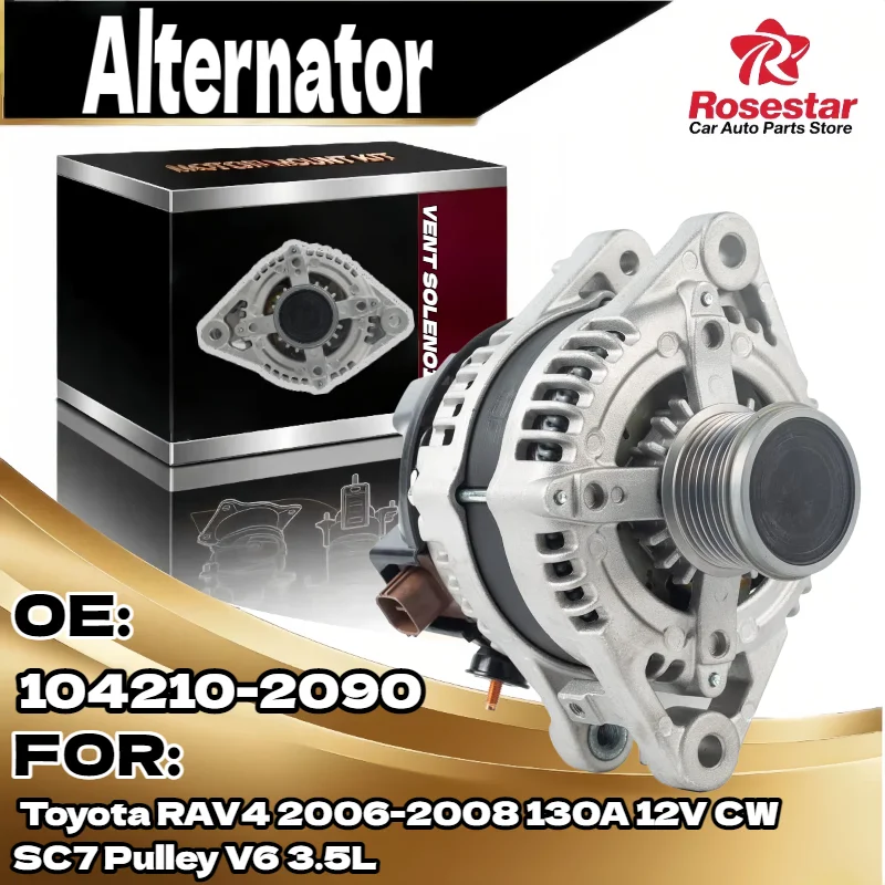 Автоматический генератор переменного тока с буксировкой для Toyota RAV4 2006 2008 V6 3.5L 130A 12V CW SC7 шкив 104210 2090
Автоматический генератор переменного тока с буксировкой для Toyota RAV4 2006 2008 V6 3.5L 130A 12V CW SC7 шкив 104210 2090