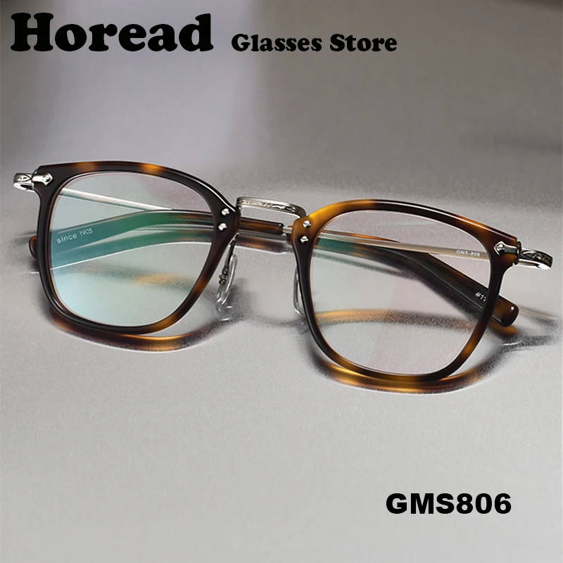 Japanese Brand Design Vintage Square Glasses Frame Men Women GMS806 Ultralight Eyeglasses Titanium Acetate Retro Eyewear Gafas
Japanese Brand Design Vintage Square Glasses Frame Men Women GMS806 Ultralight Eyeglasses Titanium Acetate Retro Eyewear Gafas
