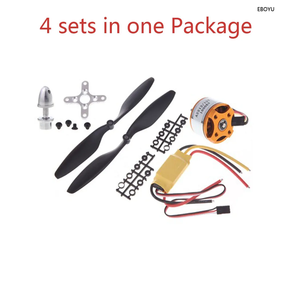 4 комплекта * EBOYU A2212 13T 1000KV внешний бесщеточный двигатель + 4 шт 30A ESC + 4 пары 1045 пропеллеров (B) четырехъядерный ротор для квадрокоптера QAV RC
4 комплекта * EBOYU A2212 13T 1000KV внешний бесщеточный двигатель + 4 шт 30A ESC + 4 пары 1045 пропеллеров (B) четырехъядерный ротор для квадрокоптера QAV RC