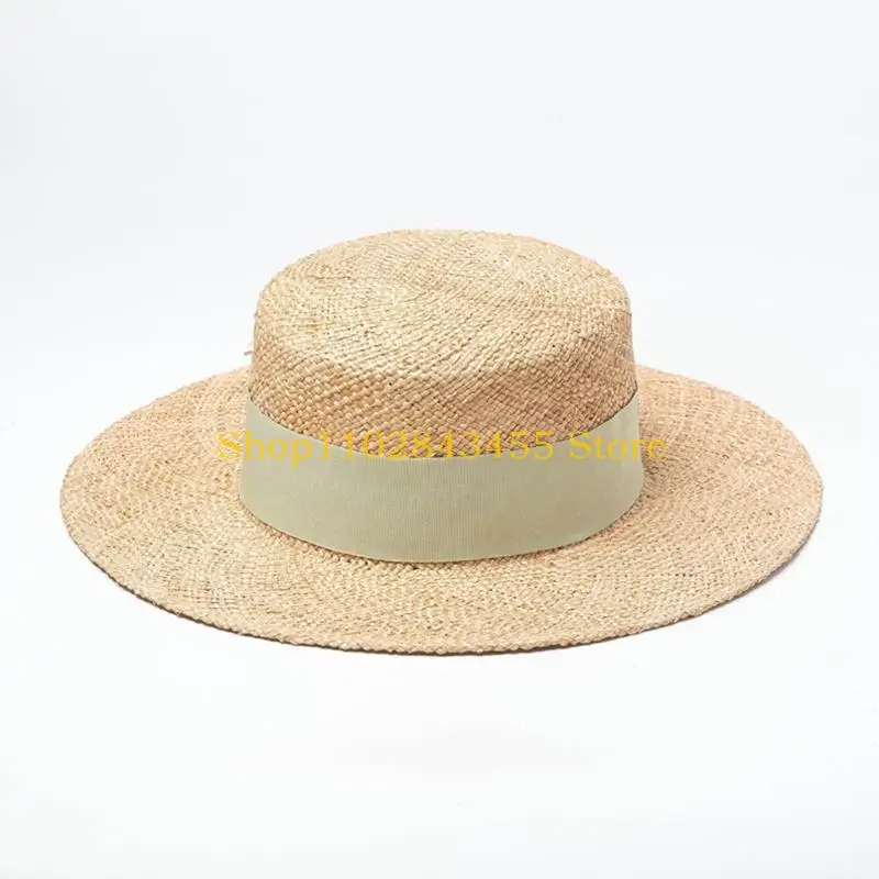 49MC Summer Women's Fisherman Hats Bucket Casual for Sun Warp Knitting Straw Caps with Braid Beach Daily Travel Collapsible
49MC Summer Women's Fisherman Hats Bucket Casual for Sun Warp Knitting Straw Caps with Braid Beach Daily Travel Collapsible