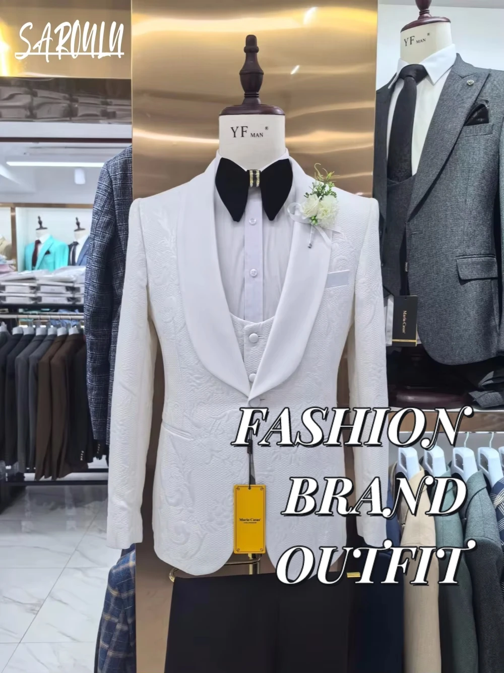 Classy White Wedding Set Hot Sale Shawl Lapel Men Suit 2025 Tuxedo High Quality Handsome 3-pieces Party Decent Groom Wear
Classy White Wedding Set Hot Sale Shawl Lapel Men Suit 2025 Tuxedo High Quality Handsome 3-pieces Party Decent Groom Wear
