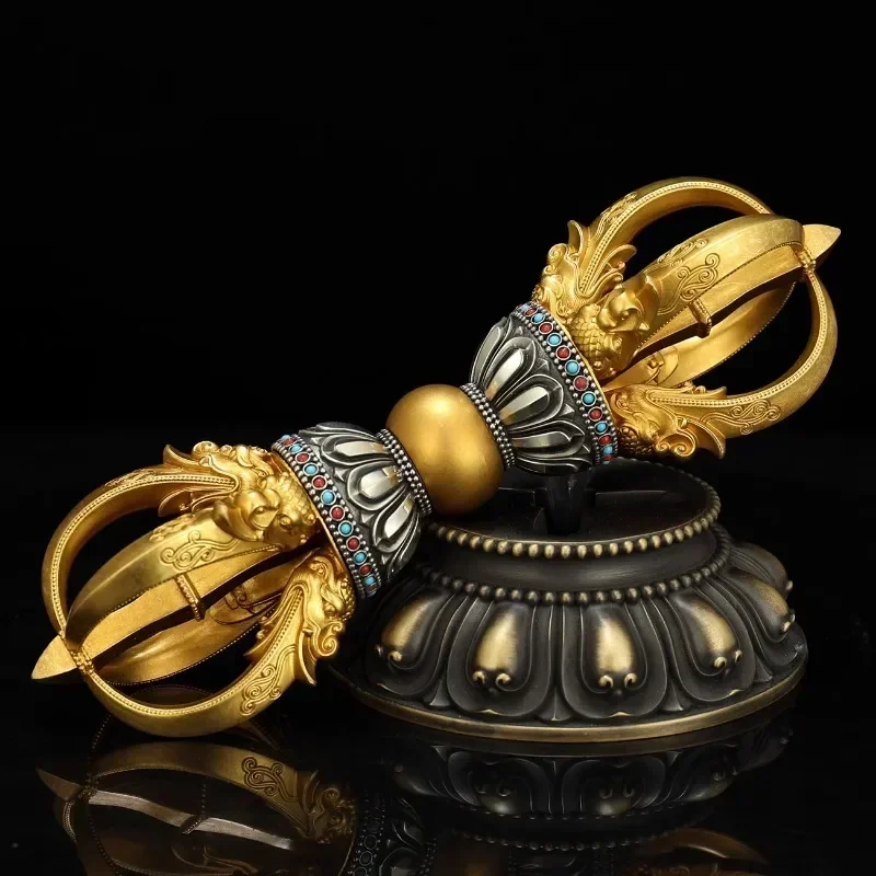 Wugu Diamond Demon Pestle Figurine, Brass Decoration Crafts, Tibetan Tantric Silver Figurines, Home Decor Ornaments decoration
Wugu Diamond Demon Pestle Figurine, Brass Decoration Crafts, Tibetan Tantric Silver Figurines, Home Decor Ornaments decoration