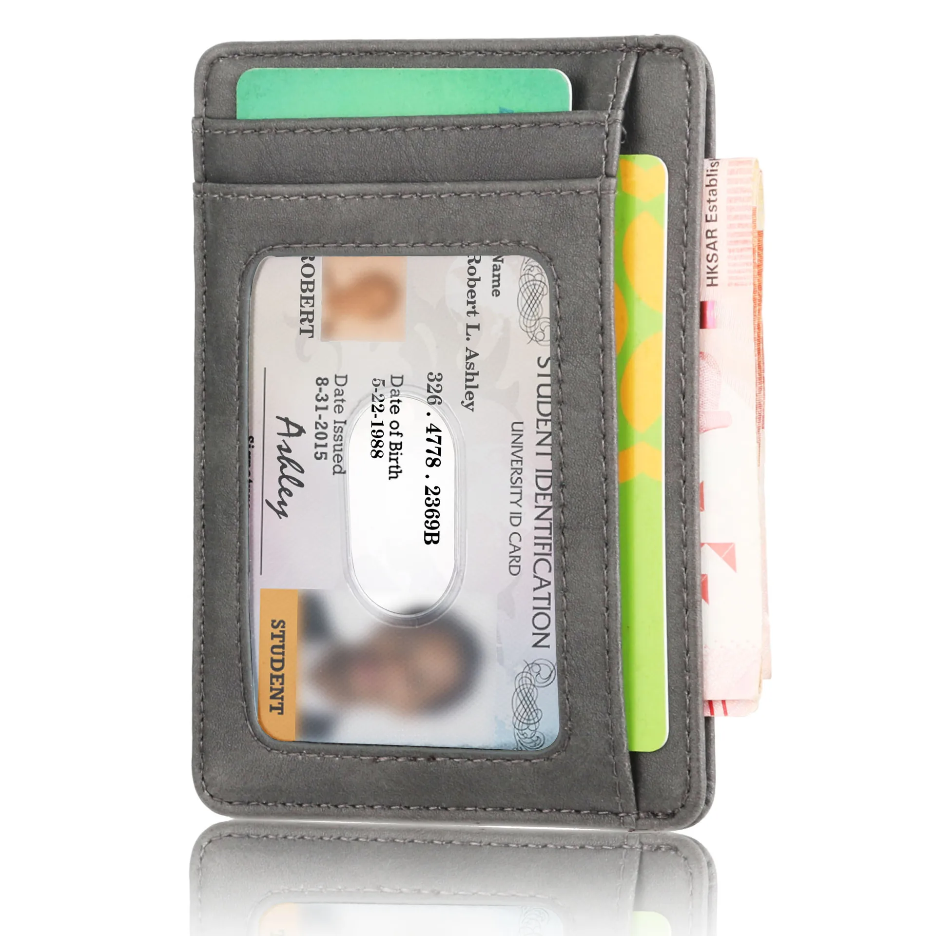 RFID Blocking Men's Leather Wallet Slim Credit Card Holder Business Male Portable Mini Travel Purse For Man
RFID Blocking Men's Leather Wallet Slim Credit Card Holder Business Male Portable Mini Travel Purse For Man