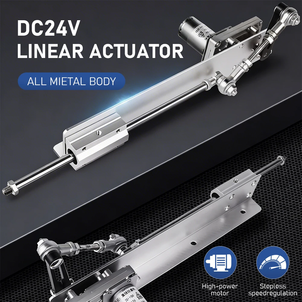 Электрический телескопический линейный привод-актуатор с ходом 6-20 см, 24 В постоянного тока, комплект с адаптером скорости
Электрический телескопический линейный привод-актуатор с ходом 6-20 см, 24 В постоянного тока, комплект с адаптером скорости