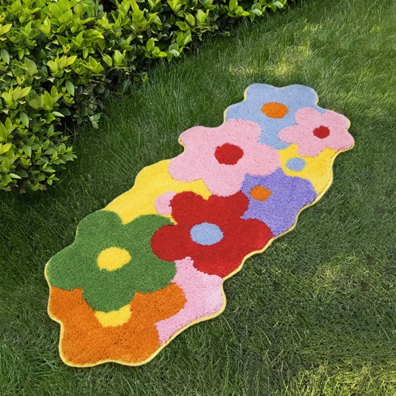 Dopamine Floral Carpet for Living Room Bedroom Flocking Bedside Area Rugs Home Girl Children's Room Floor Mat Study Tatami Mat
Dopamine Floral Carpet for Living Room Bedroom Flocking Bedside Area Rugs Home Girl Children's Room Floor Mat Study Tatami Mat