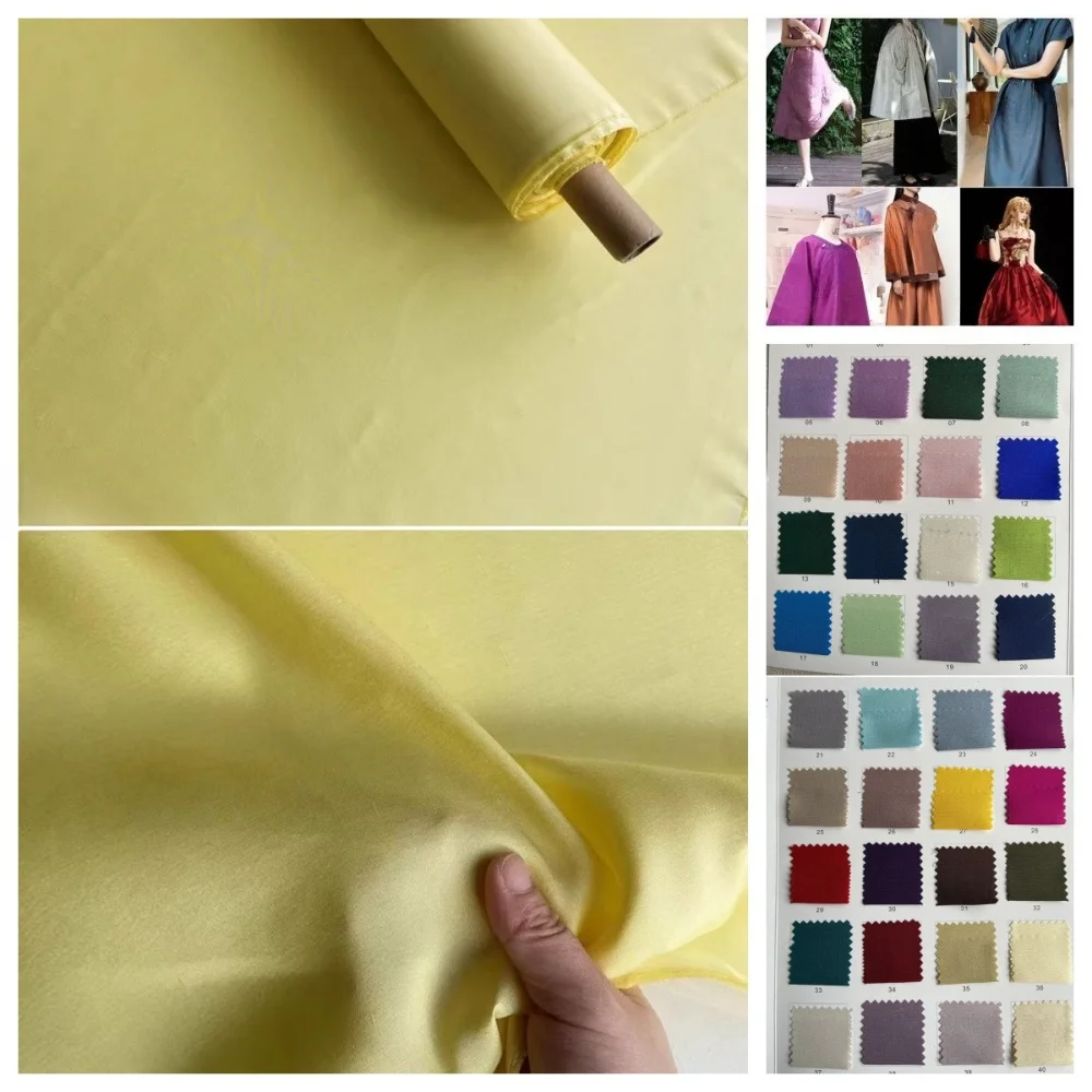 Natural Mulberry Silk Dupioni Satin Fabric for Solid Color Cheongsam Top Dress Clothing Fabrics By The Meter Diy Sewing Cloth
Natural Mulberry Silk Dupioni Satin Fabric for Solid Color Cheongsam Top Dress Clothing Fabrics By The Meter Diy Sewing Cloth