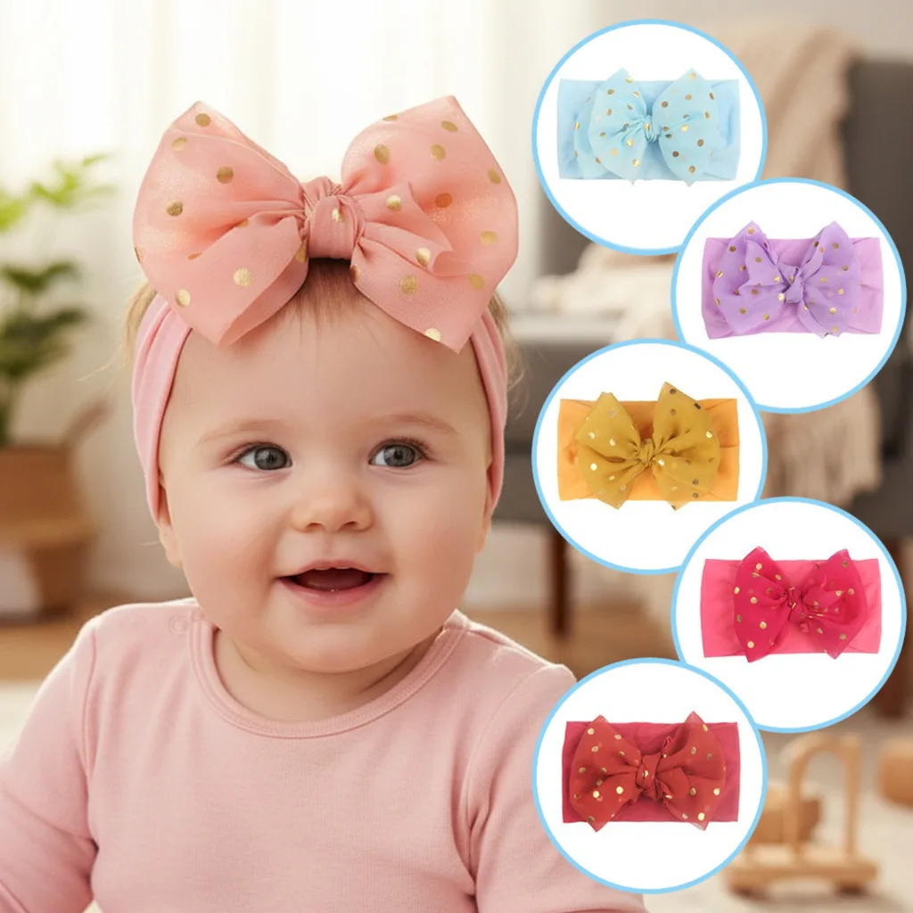 Pastel Color Gold Polka Dot Bow Baby Wide Turban Headbands Soft Breathable Hair Accessory For Infant Girls Casual Daily Outfit
Pastel Color Gold Polka Dot Bow Baby Wide Turban Headbands Soft Breathable Hair Accessory For Infant Girls Casual Daily Outfit
