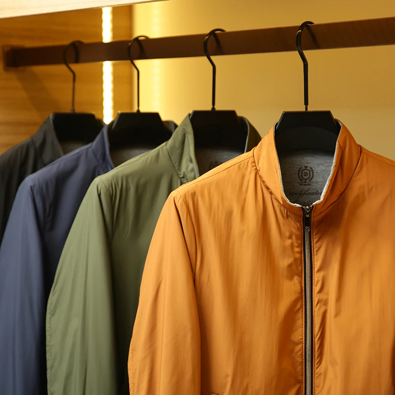 Ultra Light Tech Fabric Jaet Men's Double-sided Wear Stand Collar Busin Sle Faion Urban Spring Autumn Stand Fit
Ultra Light Tech Fabric Jaet Men's Double-sided Wear Stand Collar Busin Sle Faion Urban Spring Autumn Stand Fit