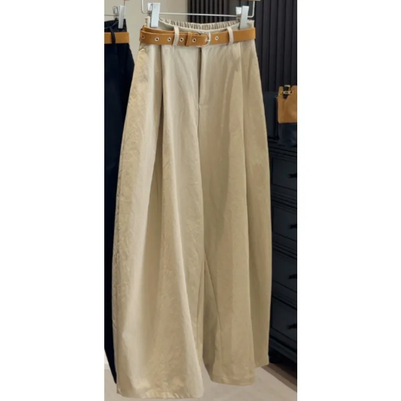 2026 Spring New Solid Color Loose Versatile Curved Knife Pants Women High Waist Straight Leg Casual Wide Leg Pants
2026 Spring New Solid Color Loose Versatile Curved Knife Pants Women High Waist Straight Leg Casual Wide Leg Pants
