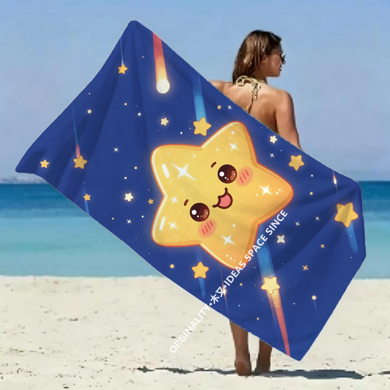 Cute Starry Sky Beach Towel Patterned Sunscreen And Windproof Suitable For Swimming Pool Camping Travel Blanket
Cute Starry Sky Beach Towel Patterned Sunscreen And Windproof Suitable For Swimming Pool Camping Travel Blanket