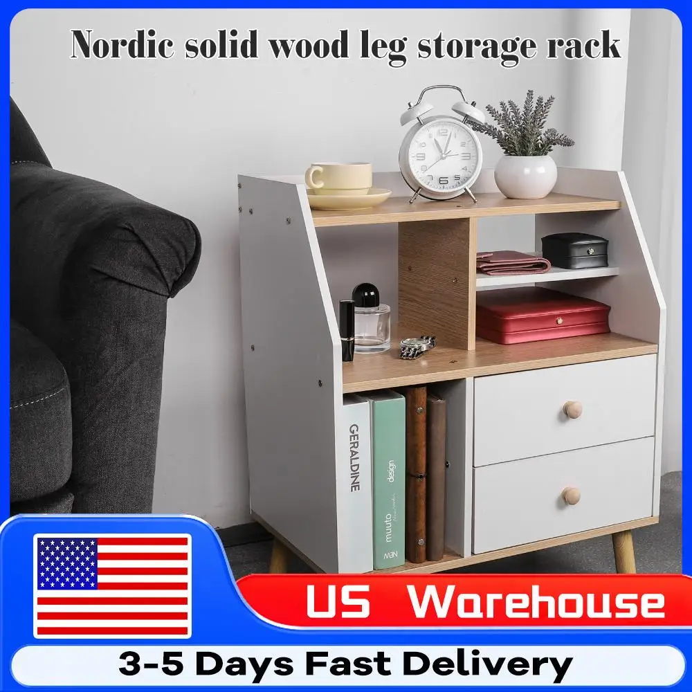 Деревянная прикроватная тумбочка с 2 ящиками, простой прикроватный шкафчик для хранения в скандинавском стиле, для спальни, гостиной, офиса
Деревянная прикроватная тумбочка с 2 ящиками, простой прикроватный шкафчик для хранения в скандинавском стиле, для спальни, гостиной, офиса