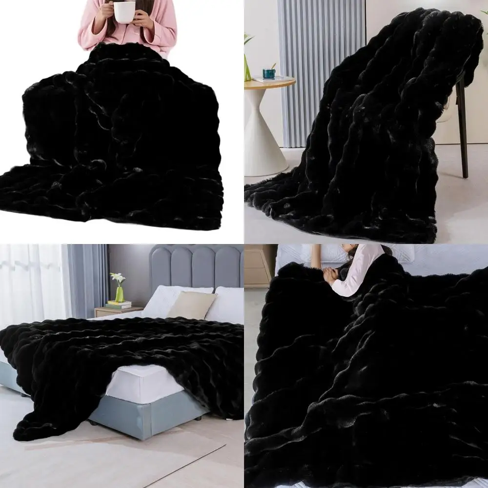 Thick 60x80 Faux Fur Blanket, Soft Rabbit-Like Throw for Couch, Living Room, High GSM Warmth, Home Decor
Thick 60x80 Faux Fur Blanket, Soft Rabbit-Like Throw for Couch, Living Room, High GSM Warmth, Home Decor