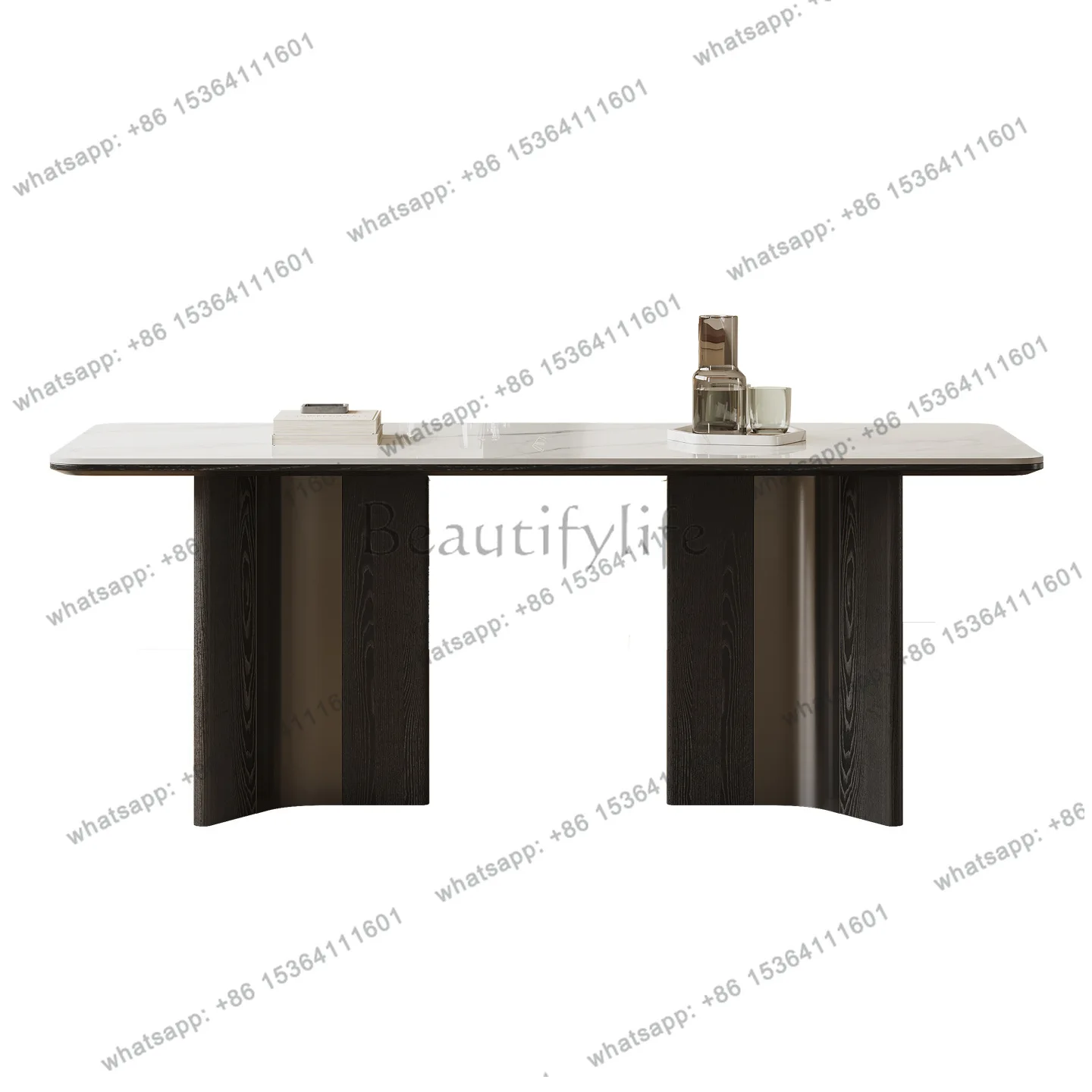 Slate dining table household medieval style modern simple light luxury high-end sense solid wood stainless steel
Slate dining table household medieval style modern simple light luxury high-end sense solid wood stainless steel