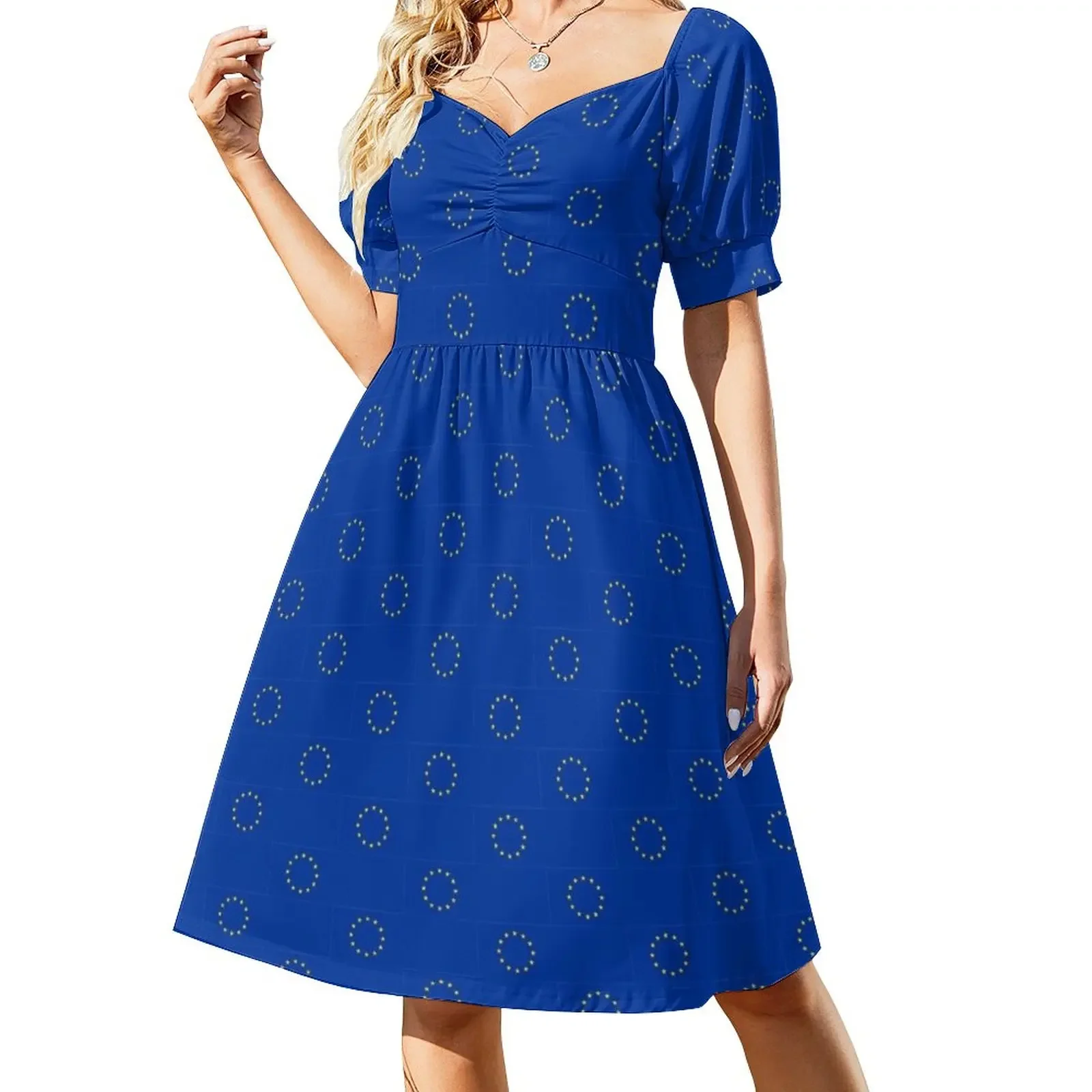 EU Flag Dress - European Union Sticker Short-Sleeved Dress Women's summer dresses Woman fashion
EU Flag Dress - European Union Sticker Short-Sleeved Dress Women's summer dresses Woman fashion