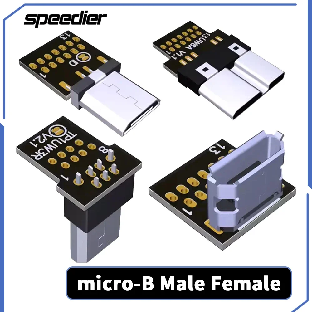 Micro USB Up Down Left Right Angled 90 Degree Adapter Connector Male Female FPC Charge For FPV Brushless Handheld Gimbal Monitor
Micro USB Up Down Left Right Angled 90 Degree Adapter Connector Male Female FPC Charge For FPV Brushless Handheld Gimbal Monitor