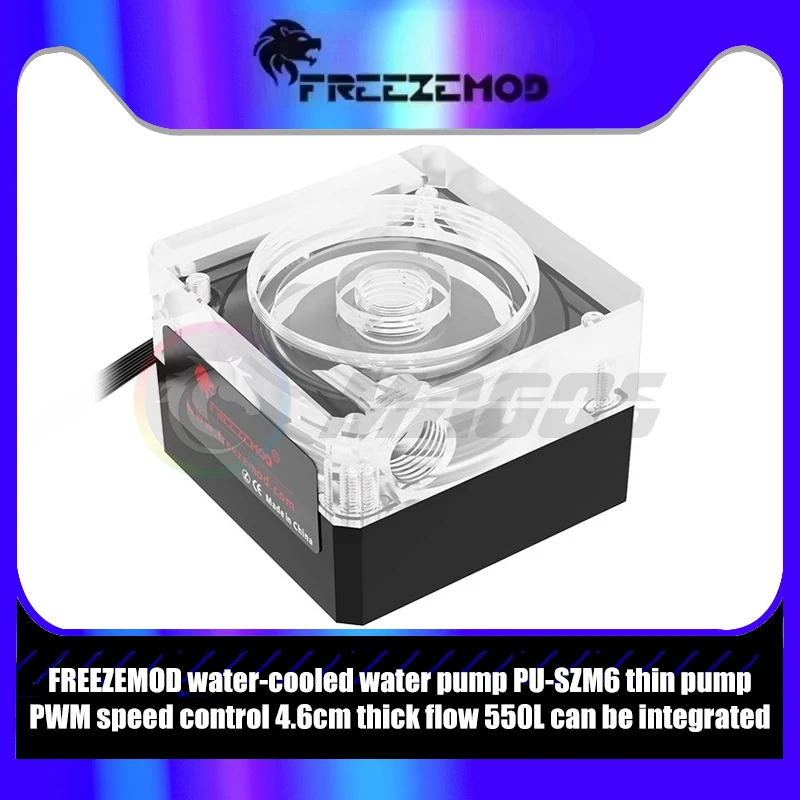 FREEZEMOD PC Water Pump Slim 46mm Height, 4Pin PWM Speed Control 4.6cm Thick Flow 550L Can Be Assemble AIO Combo Pump PU-SZM6
FREEZEMOD PC Water Pump Slim 46mm Height, 4Pin PWM Speed Control 4.6cm Thick Flow 550L Can Be Assemble AIO Combo Pump PU-SZM6
