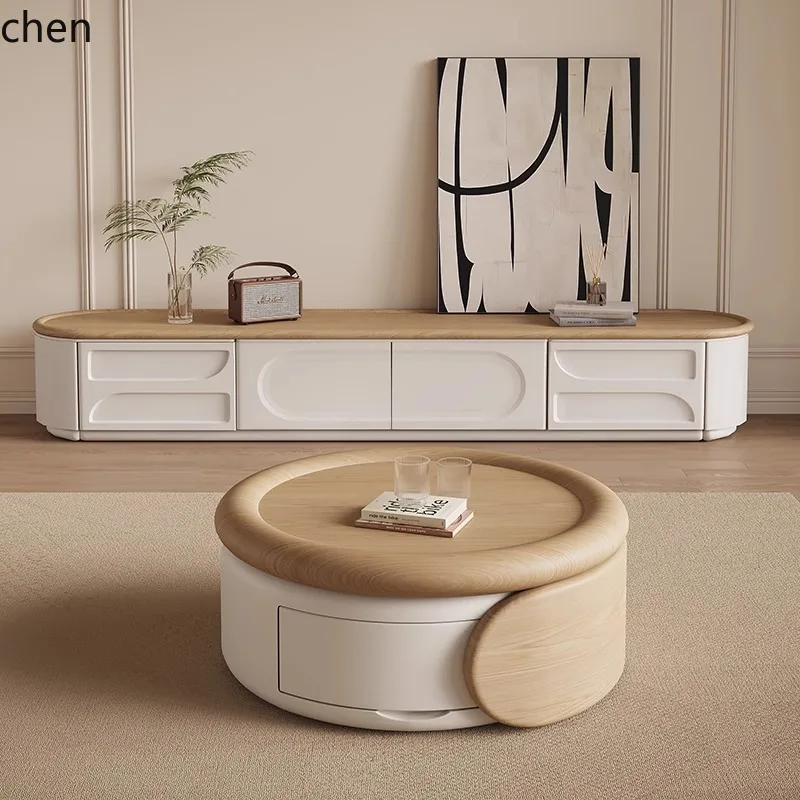 CP solid wood coffee table Japanese medieval cream wind combination storage household living room modern
CP solid wood coffee table Japanese medieval cream wind combination storage household living room modern