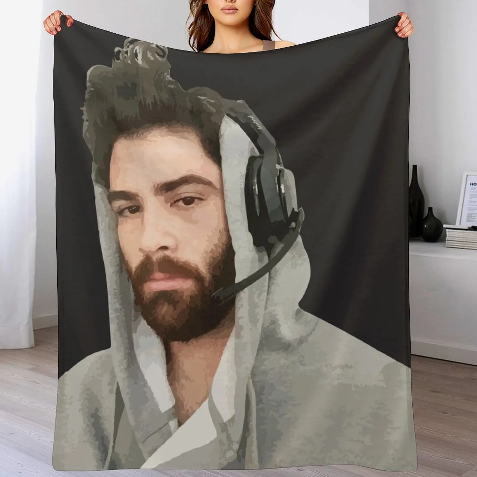 Hasan Piker Wearing Headphone Throw Blanket Sofa Quilt Warm manga For Decorative Sofa Blankets
Hasan Piker Wearing Headphone Throw Blanket Sofa Quilt Warm manga For Decorative Sofa Blankets