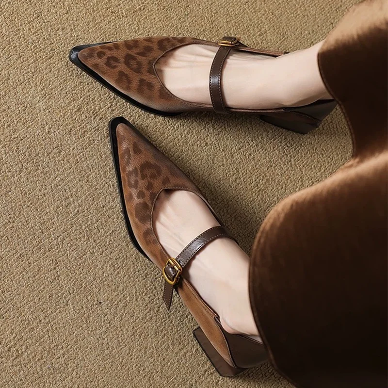 Leopard Women's Heeled Shoes Pointed Toe Chunky Elegant Sandals 2026 Pumps Party Dress Luxury Shoes New Spring Mujer Zapatos
Leopard Women's Heeled Shoes Pointed Toe Chunky Elegant Sandals 2026 Pumps Party Dress Luxury Shoes New Spring Mujer Zapatos