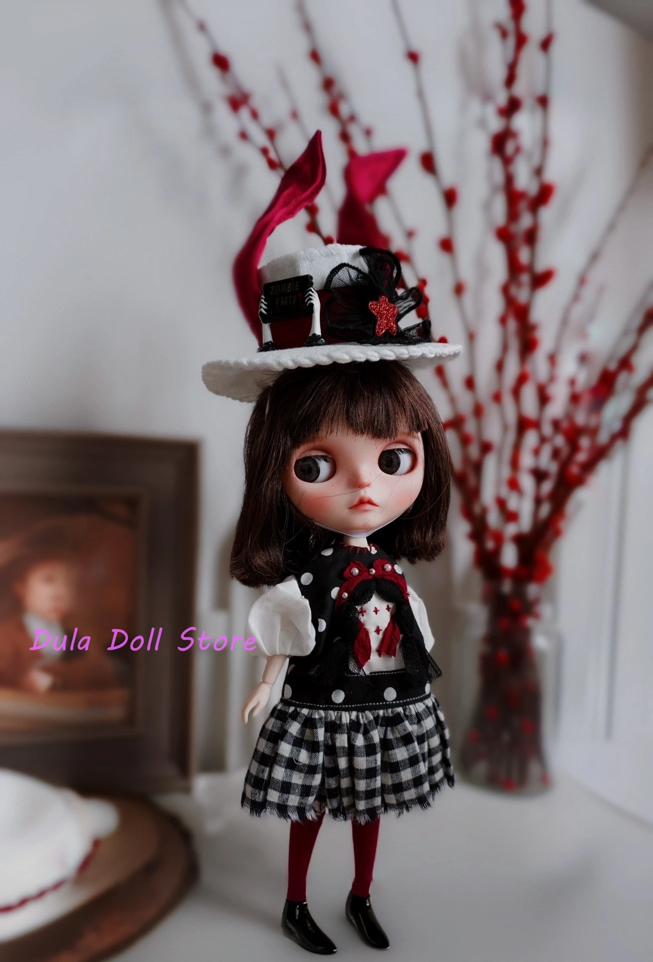 Dula Doll Clothes Dress Rabbit ear hat skirt Blythe ob24 ob22 Azone Licca ICY JerryB 1/6 Bjd Doll Accessories
Dula Doll Clothes Dress Rabbit ear hat skirt Blythe ob24 ob22 Azone Licca ICY JerryB 1/6 Bjd Doll Accessories