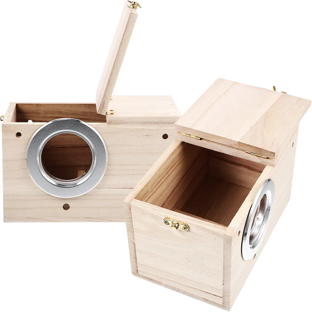 2Pcs Wooden Bird Nest Houses for Small Birds Durable Natural Material Indoor Outdoor Garden Decor Pet Supplies
2Pcs Wooden Bird Nest Houses for Small Birds Durable Natural Material Indoor Outdoor Garden Decor Pet Supplies