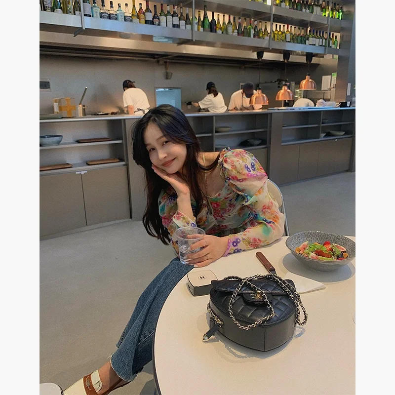 Princ Sle Printed Silk Top Bluetique Joyce Pure Color Original Design round Ne Long Sve Lantern Sve Women's irt
Princ Sle Printed Silk Top Bluetique Joyce Pure Color Original Design round Ne Long Sve Lantern Sve Women's irt