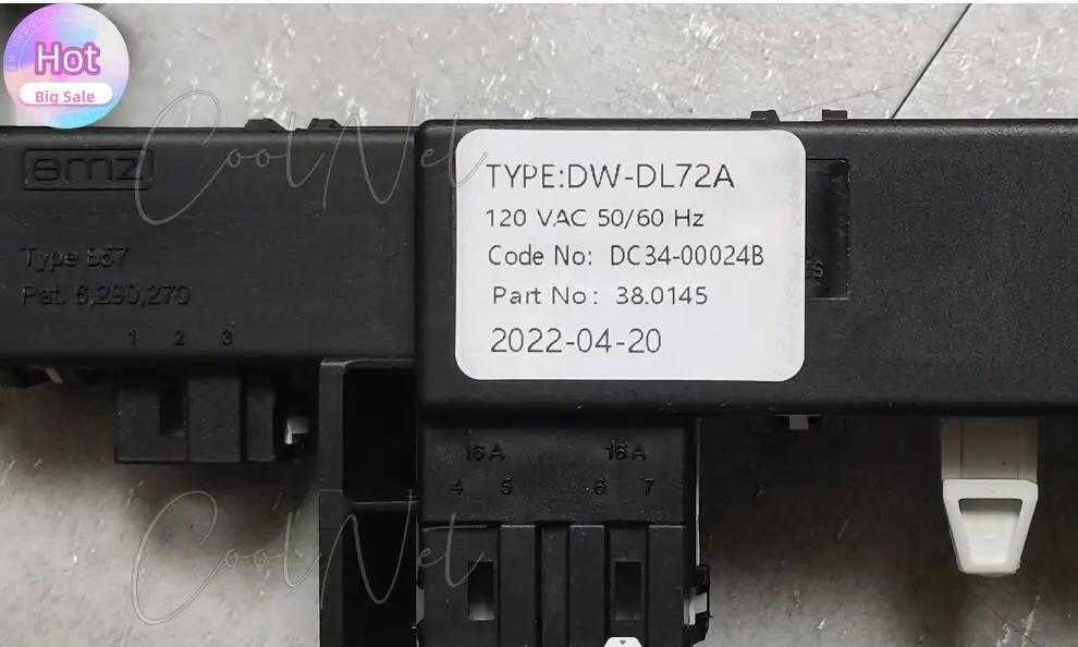 Для стиральной машины Samsung, задержка дверного замка DW-DL72A DC34-00024B, 110 В-127 В, электронный дверной замок
Для стиральной машины Samsung, задержка дверного замка DW-DL72A DC34-00024B, 110 В-127 В, электронный дверной замок