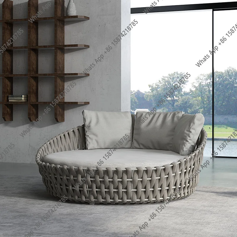 Уличная круглая кровать-лежак X Nordic из ротанга и алюминия для патио, виллы, сада, пляжа
Уличная круглая кровать-лежак X Nordic из ротанга и алюминия для патио, виллы, сада, пляжа