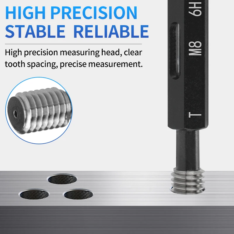 UT TAP 1PCS 6H Left Hand M2-M16 Steel Gauge Metric Fine Thread Plug Gauge High Quality X1.5/1.25/0.75/0.6/0.45/0.4/0.35/0.25
UT TAP 1PCS 6H Left Hand M2-M16 Steel Gauge Metric Fine Thread Plug Gauge High Quality X1.5/1.25/0.75/0.6/0.45/0.4/0.35/0.25
