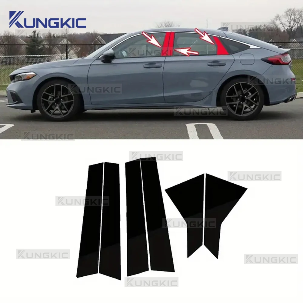 6pcs for Honda Civic 2022 2023 2024 2025 Car Window Center Pillar B Pillars C Pillar Anti-scratch Black PET Protective Sticker
6pcs for Honda Civic 2022 2023 2024 2025 Car Window Center Pillar B Pillars C Pillar Anti-scratch Black PET Protective Sticker