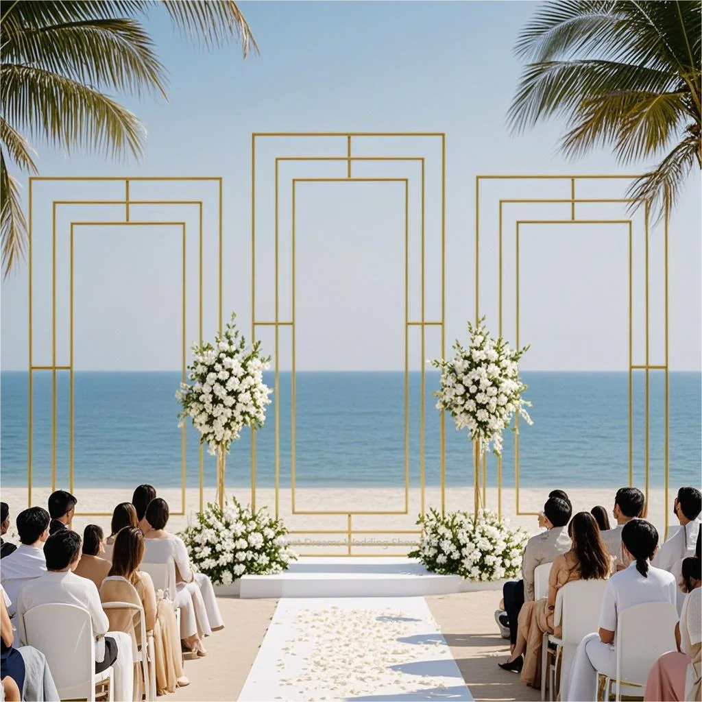 Personalization Square Gold Wedding Arch Backdrop Stand, Outdoor Ceremony Decor Iron Frame, Party Stage Screen Flower Shelf
Personalization Square Gold Wedding Arch Backdrop Stand, Outdoor Ceremony Decor Iron Frame, Party Stage Screen Flower Shelf
