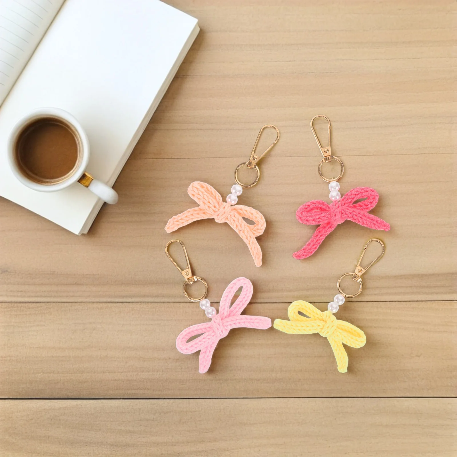 4pcs Colorful Pearl Keychain Elegant Crochet Bow Charm Durable Craftsmanship Lightweight Travel Accessory Vibrant Key Ring For
4pcs Colorful Pearl Keychain Elegant Crochet Bow Charm Durable Craftsmanship Lightweight Travel Accessory Vibrant Key Ring For