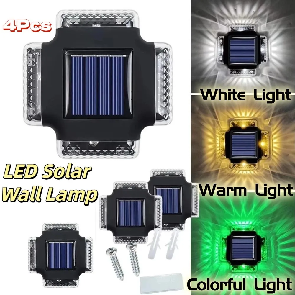 4Pcs Polycrystalline Silicon Outdoor Solar Light 4 LED Beads 3 Light Modes Garden Fence Light Lightweight Sturdy
4Pcs Polycrystalline Silicon Outdoor Solar Light 4 LED Beads 3 Light Modes Garden Fence Light Lightweight Sturdy