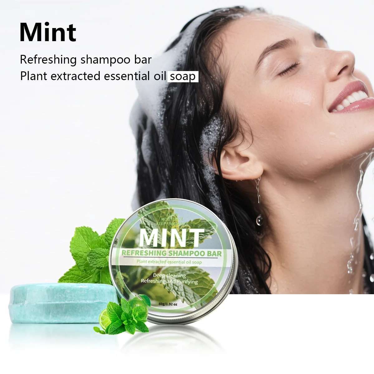 Mint Cool Shampoo Soap Bar, Plant Essential Oil Hair Care Soap, Deep Cleansing Natural Oil Soap
Mint Cool Shampoo Soap Bar, Plant Essential Oil Hair Care Soap, Deep Cleansing Natural Oil Soap