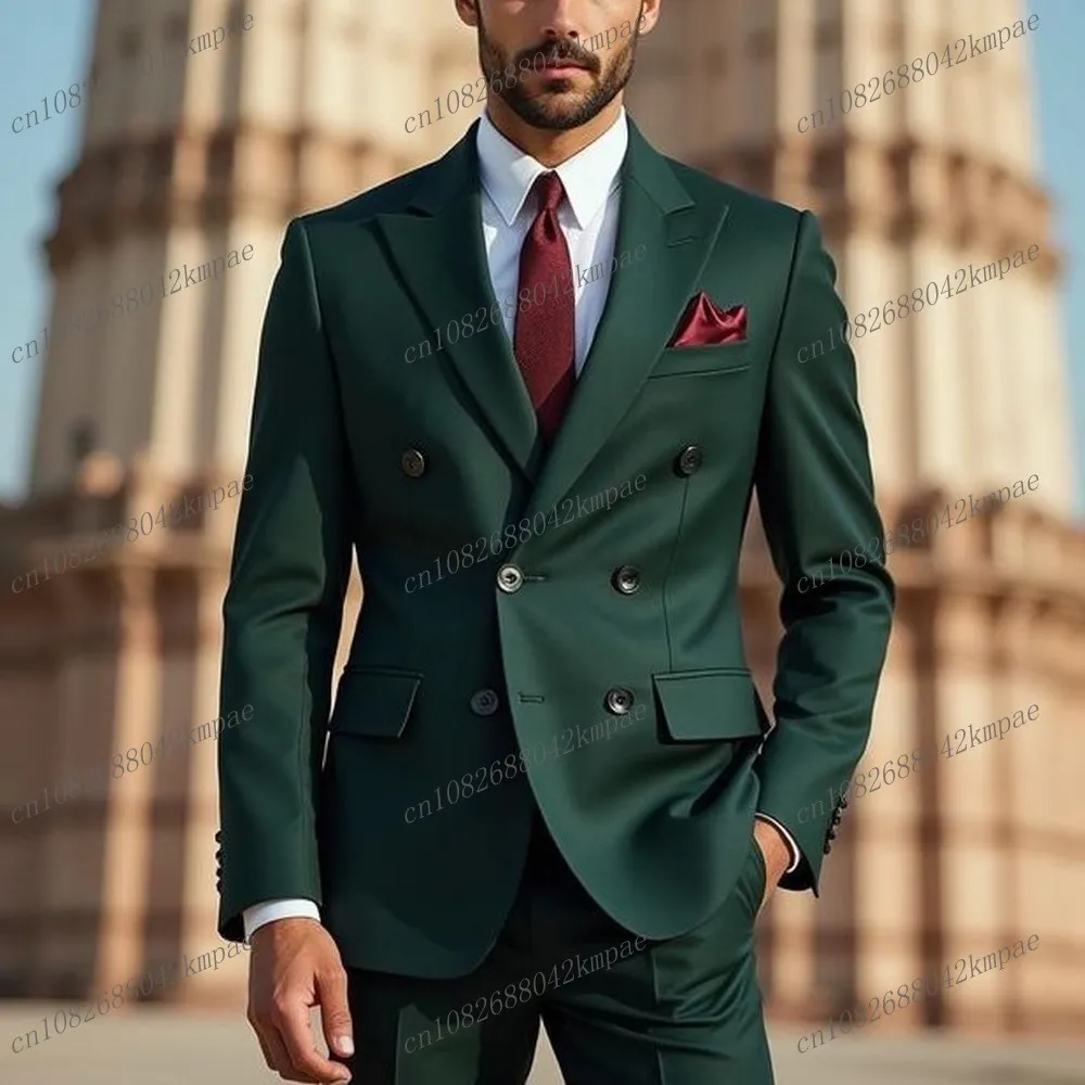 Fashion Formal Occasion Dark Green Men Business Suit Groom Groomsman Wedding Party Prom Male Tuxedos 2 Piece Set Blazer Pants
Fashion Formal Occasion Dark Green Men Business Suit Groom Groomsman Wedding Party Prom Male Tuxedos 2 Piece Set Blazer Pants