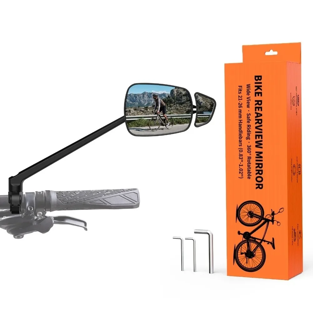 Adjustable Bicycle Rearview Mirror Dual Convex Lens 360 Rotation Wide View 24.5cm Arm for Daily Commuting Cycling
Adjustable Bicycle Rearview Mirror Dual Convex Lens 360 Rotation Wide View 24.5cm Arm for Daily Commuting Cycling